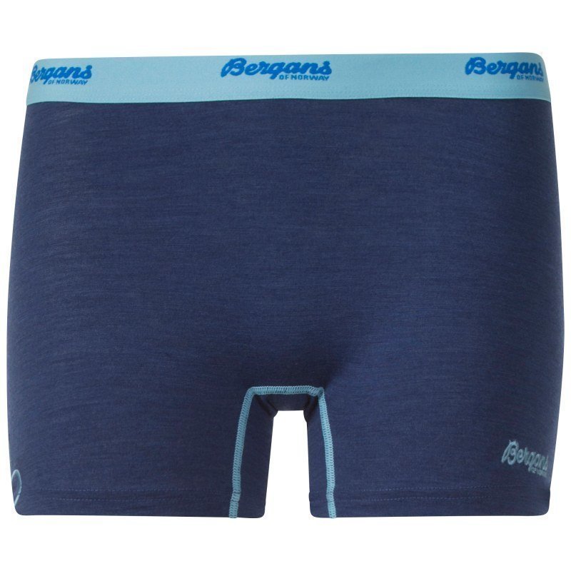 Bergans Cecilie Wool Boxer L Inkblue Mel/Ice