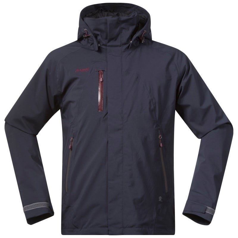 Bergans Flya Insulated Jacket S Midnightblue/Soliddarkgr/Dk Ru