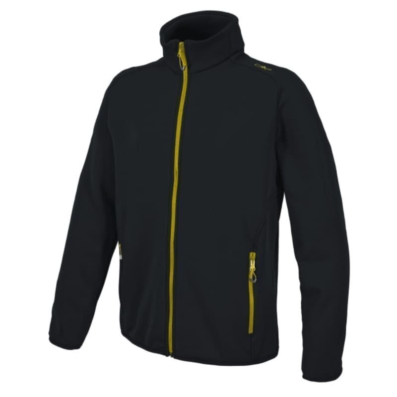 CMP Man Moena Fleece Jacket 56 Nero-Zolfo