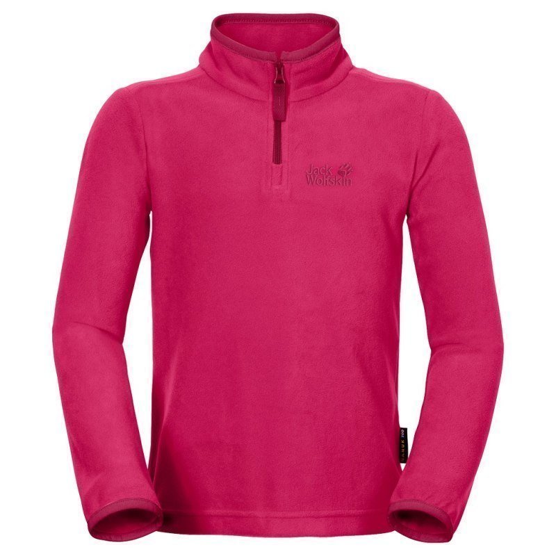 Jack Wolfskin Gecko Nanuk Half Zip Kids 104 Pink Raspberry