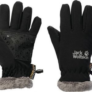 Jack Wolfskin Kids Softshell Highloft Glove musta 128