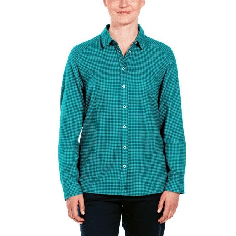 Jack Wolfskin Shore Line Shirt L Icy Water Checks