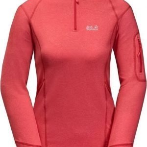 Jack Wolfskin Silver Sky Half Zip Punainen XS