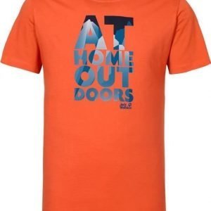 Jack Wolfskin Slogan T M Oranssi L