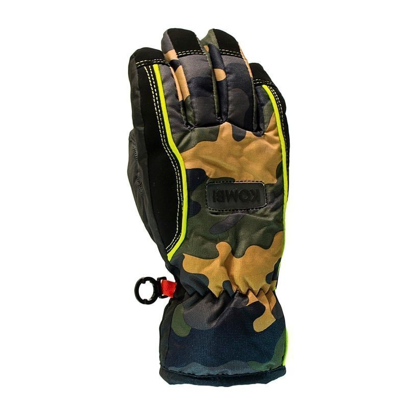 Kombi Striker Glove Wp Junior M Green Camo/Lime