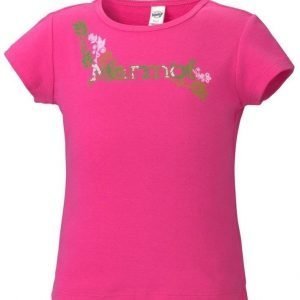 Marmot Girl's Whimsy Tee Shirt Pinkki L