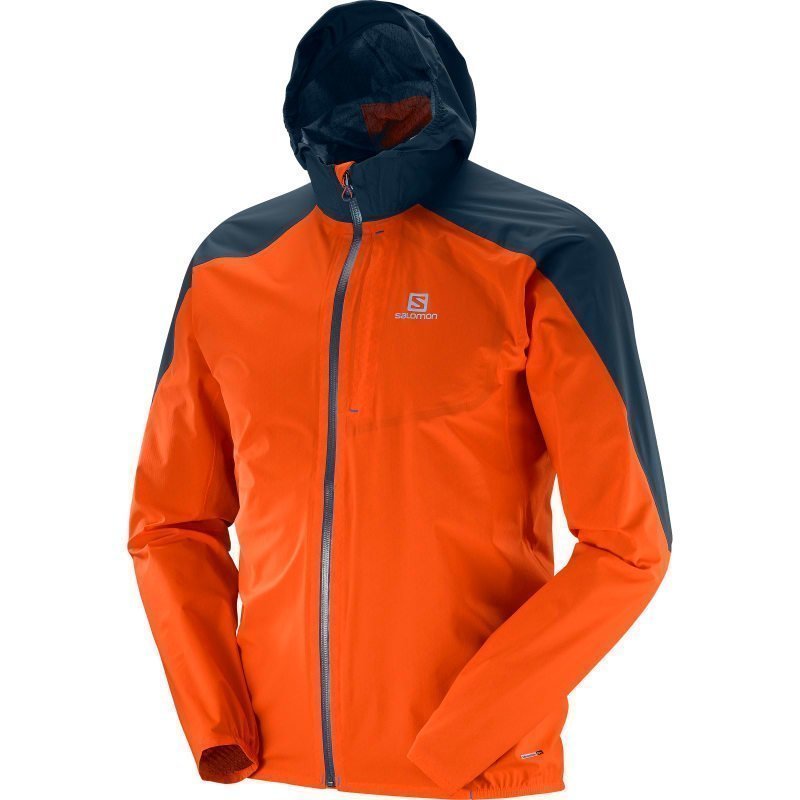 Salomon Bonatti Wp Jkt Men's L Vivid Orangebig Blue-X