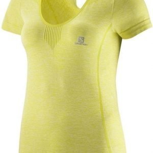 Salomon Elevate Seamless Tee Women Keltainen L