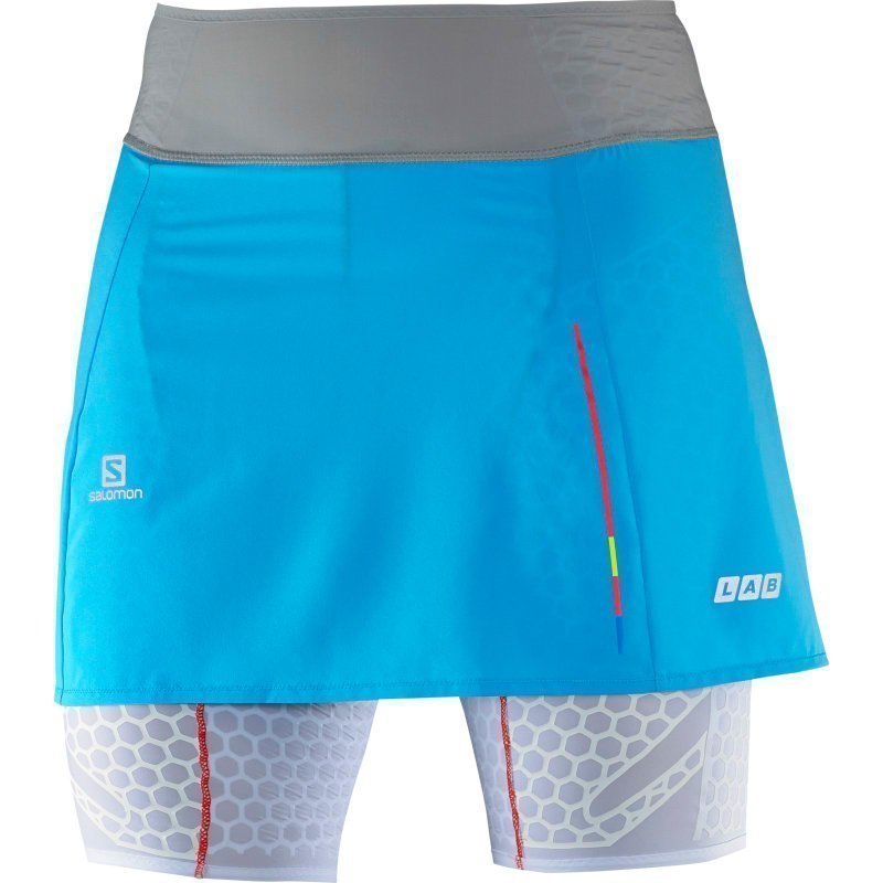 Salomon S-Lab Exo Skort W XS BLUE LINE / WHITE