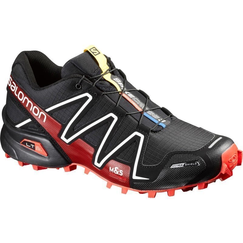 Salomon Spikecross UK 10.5/EU 45 1/3 BLACK / RADIANT RED / WHITE