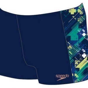 Speedo Panel Aquashort poikien uimahousu Allover.navy/sininen