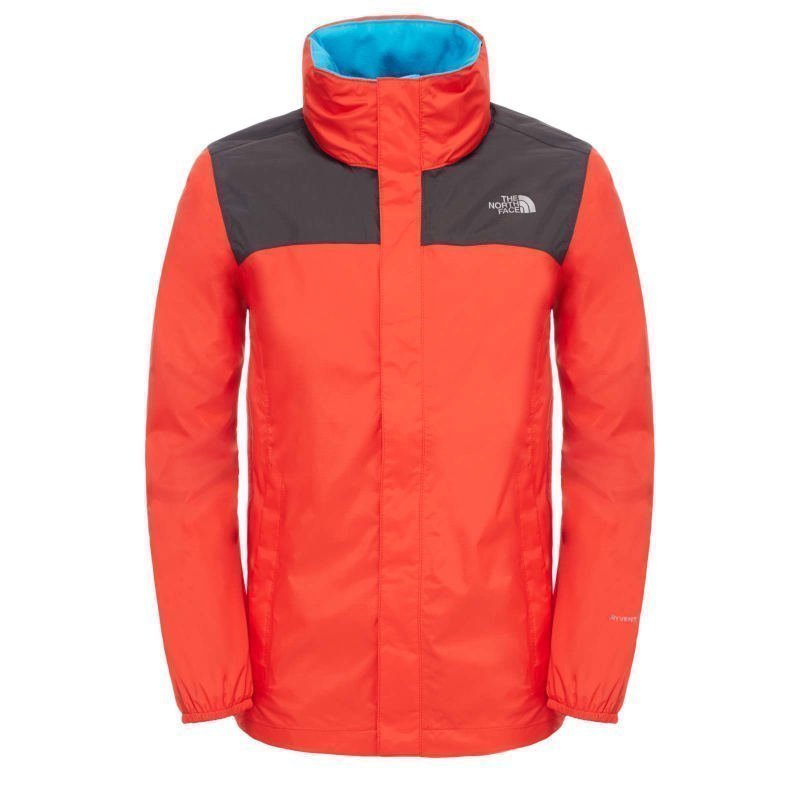 The North Face Boy's Resolve Reflective Jacket XS Fiery Red/Asphalt Grey