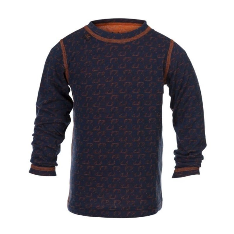 Ulvang 50Fifty round neck Jr 14 New Navy/Red Orange