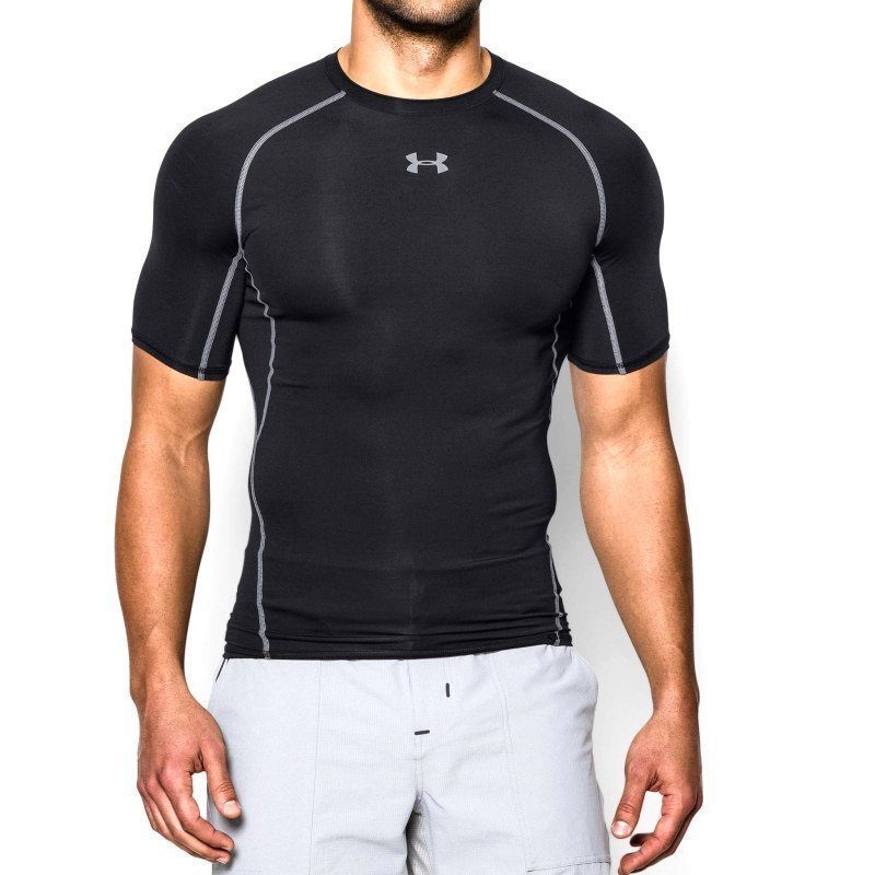 Under Armour Men's UA Heatgear SS Comp Shirt XXL Black